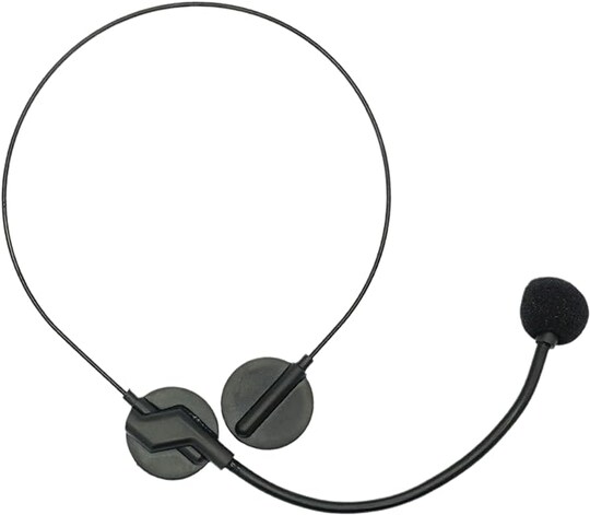 4E's Novelty Rockstar Costume Accessories Headset Prop - Headphone with Fake Mic for Kids, Men & Women, Perfect for Rockstar Costume for Kids Mic Prop